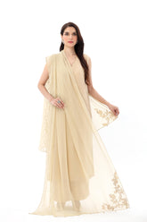 1 Piece Chiffon Embroidered Dupatta (AA5443)